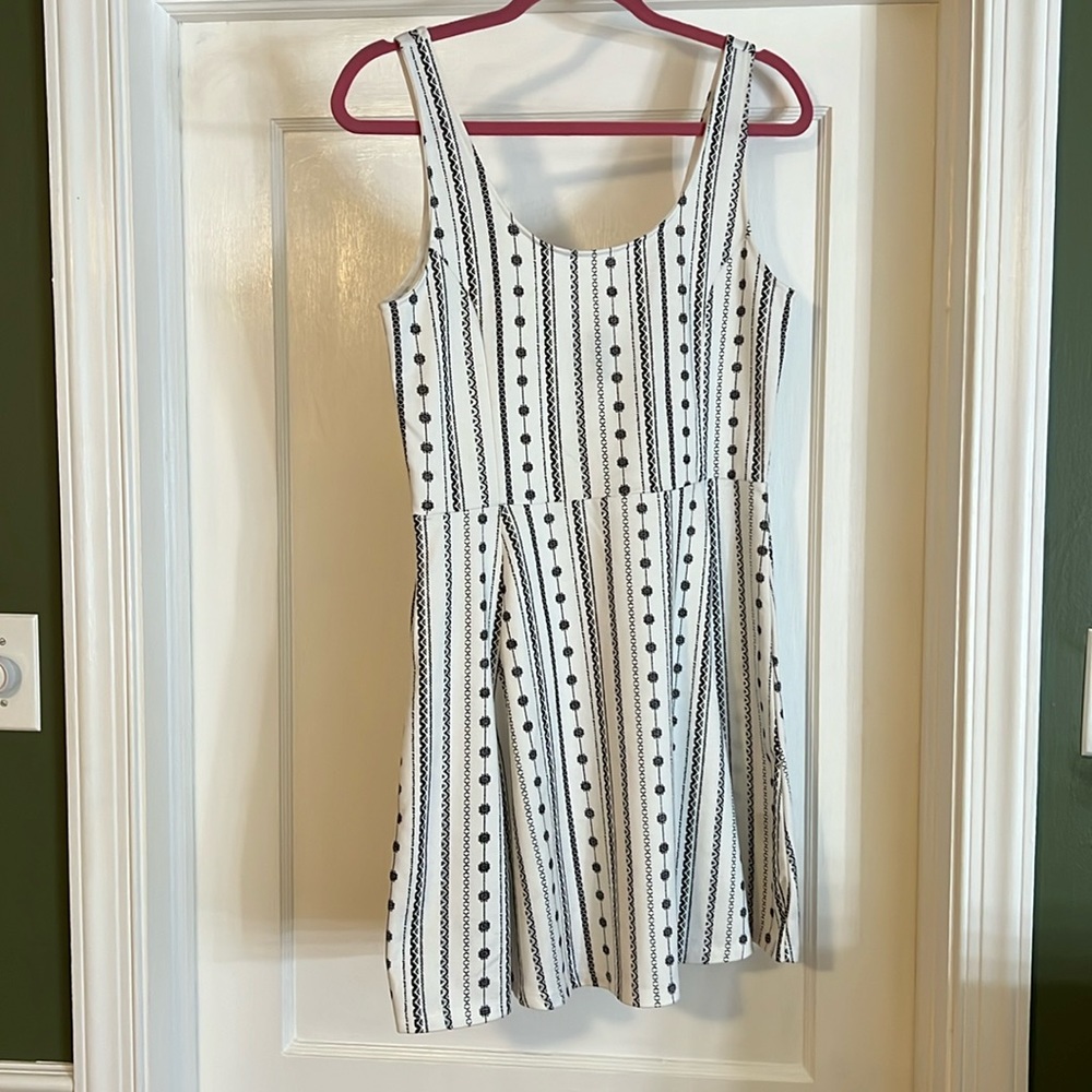 H&M Divided Black and White Dress